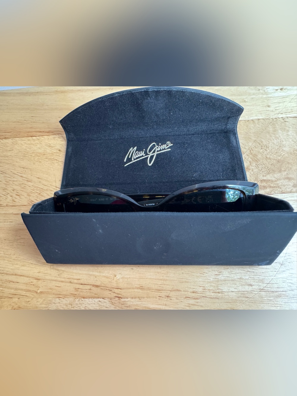 Maui Jim Blossom MJ892-10 Polarized Cat Eye Sunglasses Havana Peach Bronze Case - Picture 12 of 13